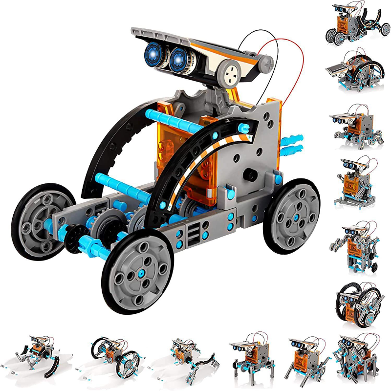 Renewable Energy Kits - 13-in-1 Solar Powered Robot Kit STEM