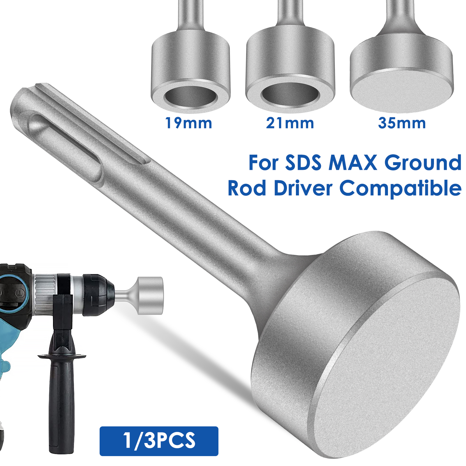 Earthing Grounding Rod - Ground Rod Driver for Rotary Hammer
