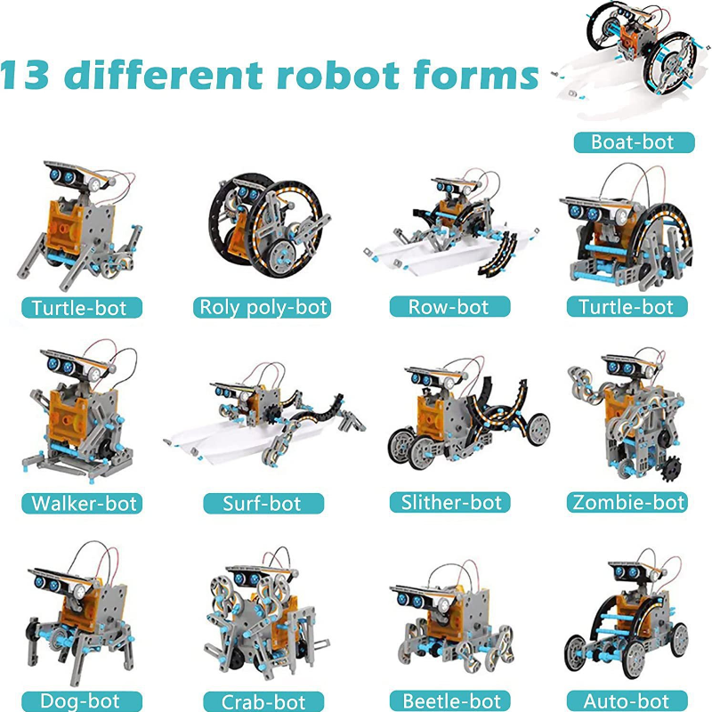 13-in-1 Solar Powered Robot Ki - Renewable Energy Kits 评论和价格