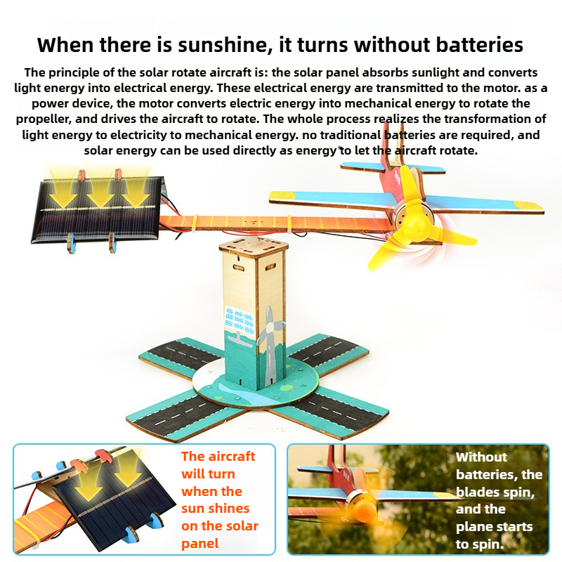 DIY Spinning Airplane Kit Sola - Renewable Energy Kits 评论和价格