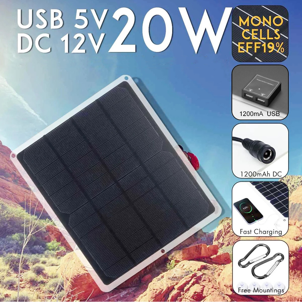 20W 6V Solar Panel Monocrystal - Renewable Energy Kits 评论和价格