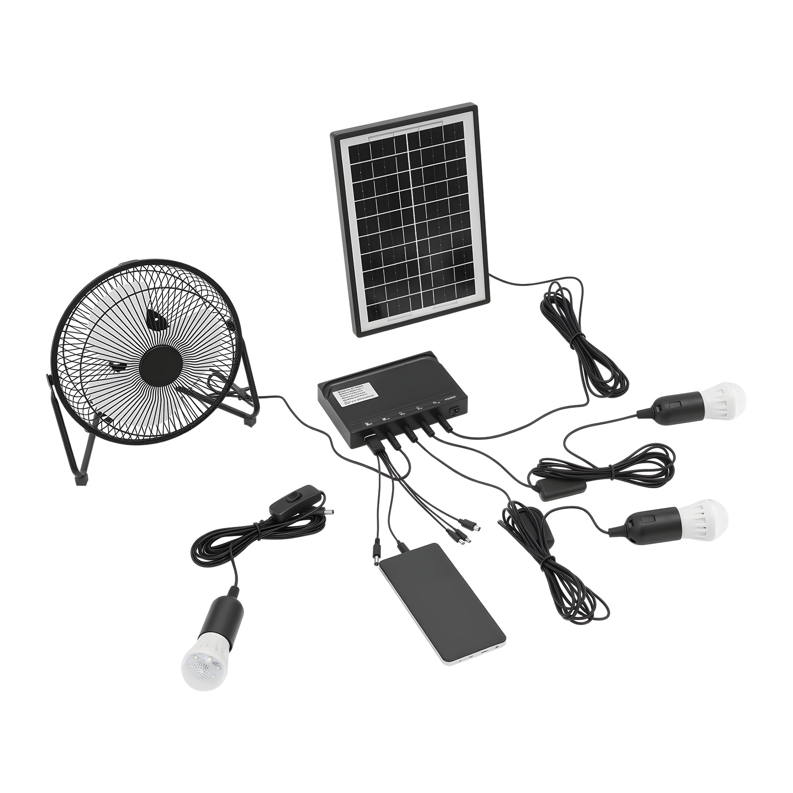 100-240V Solar Fan And Lamp Ki - Renewable Energy Kits 评论和价格