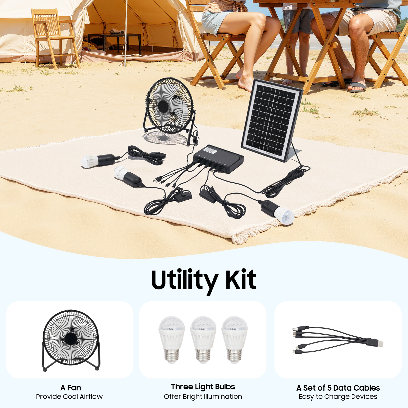 100-240V Solar Fan And Lamp Ki - Renewable Energy Kits 评论和价格