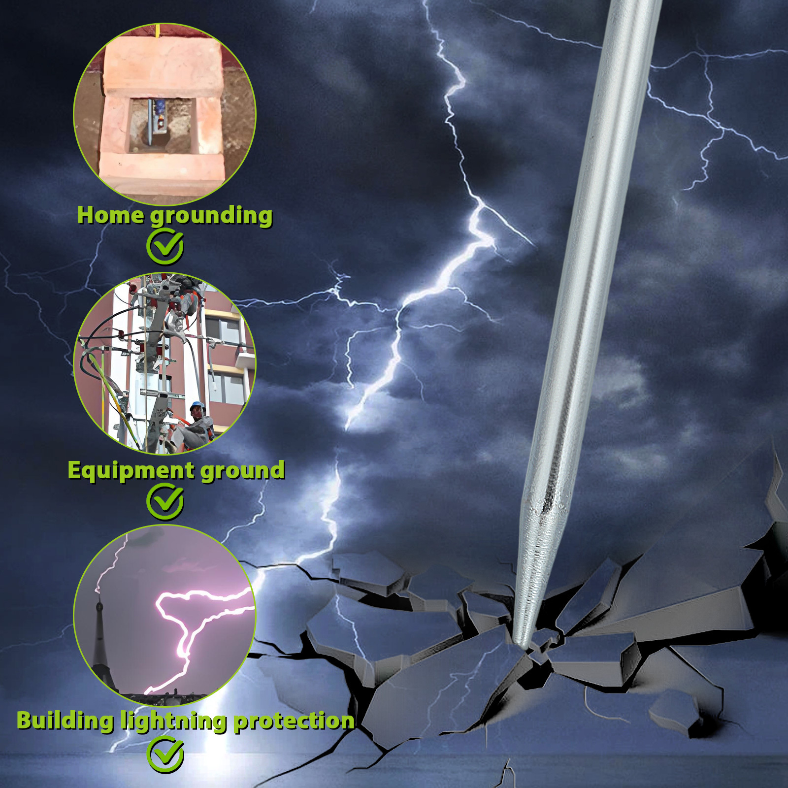 Grounding Rod for Earthing Fen - Earthing Grounding Rod 评论和价格