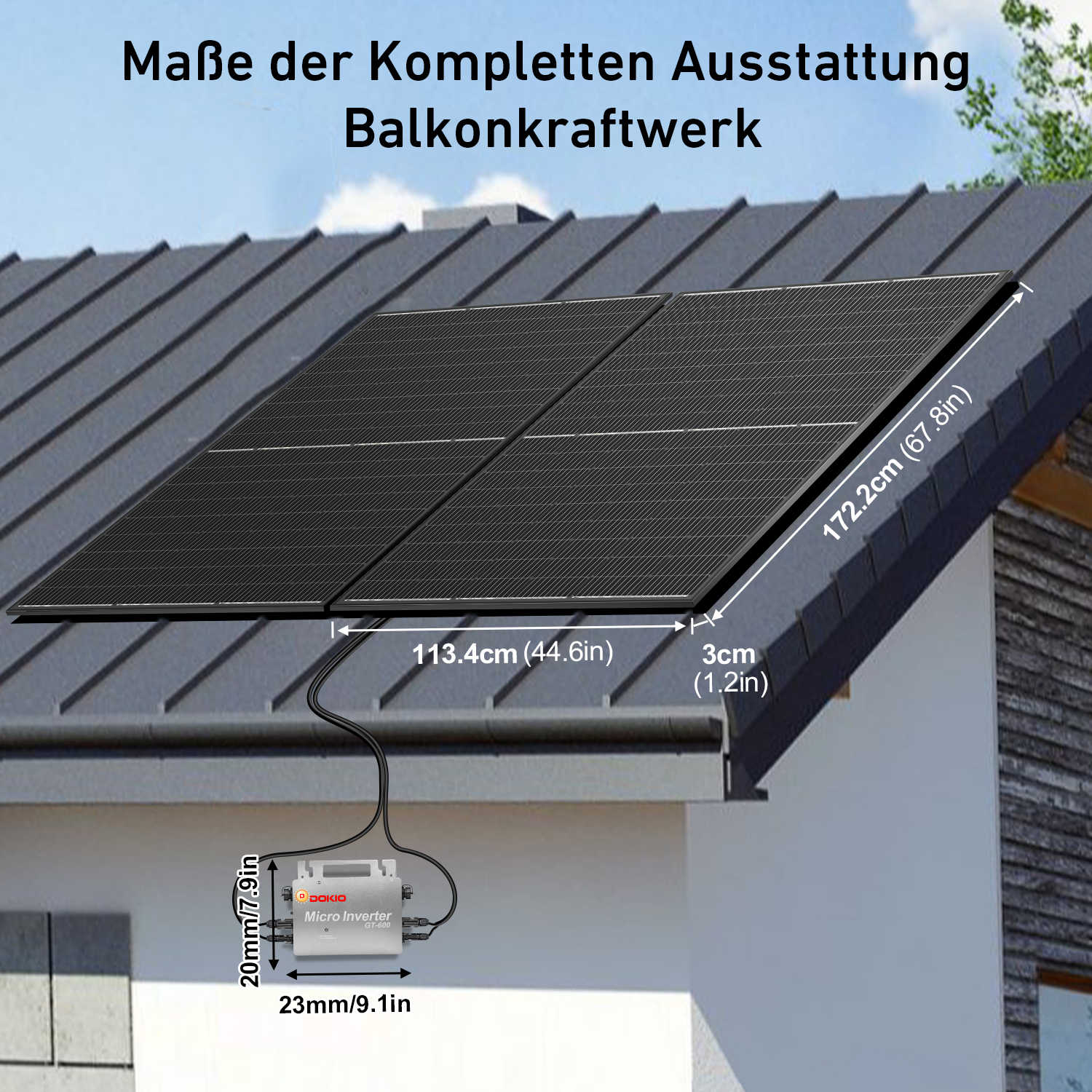 DOKIO Balcony Power Plants Kit - Renewable Energy Kits 评论和价格