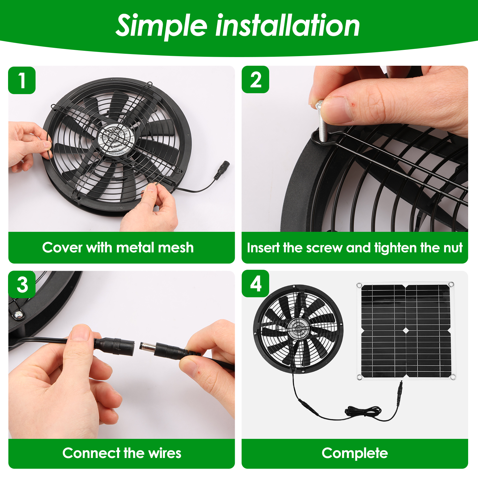 100W Solar Panel Fan Kit Water - Renewable Energy Kits 评论和价格