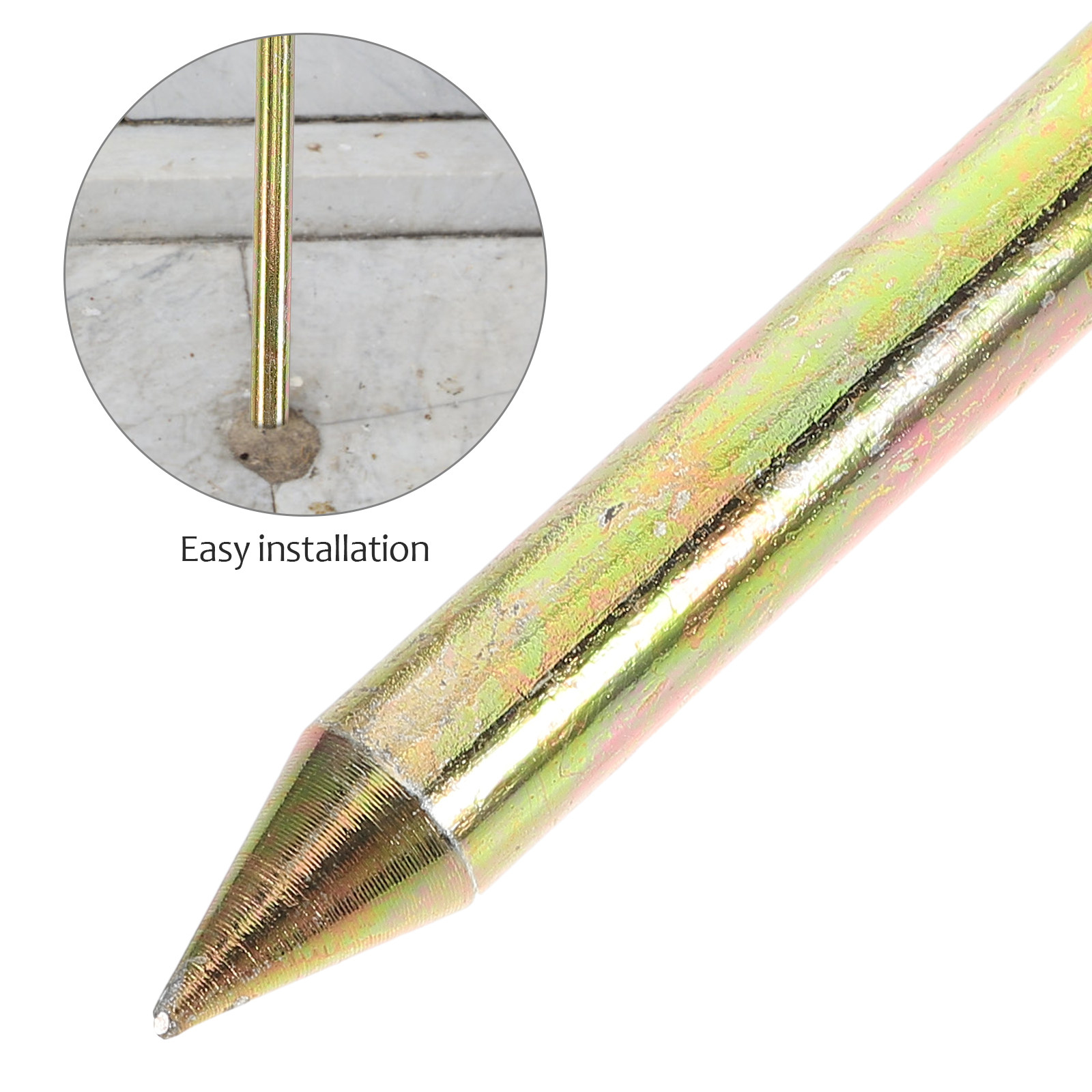 1Set Portable Ground Rod Metal - Earthing Grounding Rod 评论和价格
