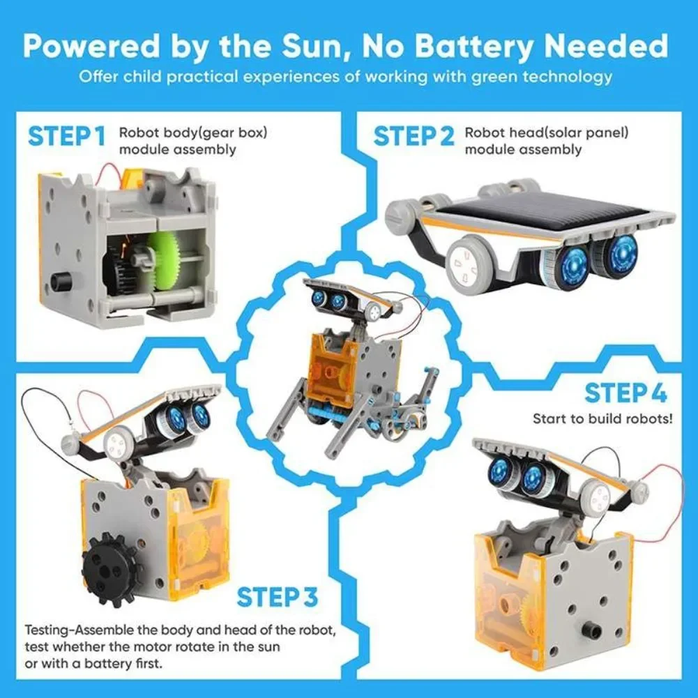 13 in 1 Solar Powered Robot Sc - Renewable Energy Kits 评论和价格